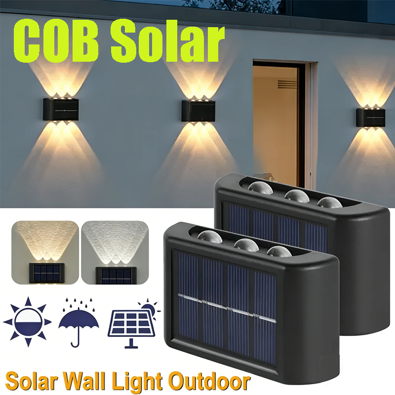 Solar Garden Light - Lampada Solare da Parete COB per