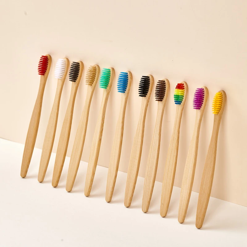Bamboo Toothbrush - 5/10/20/30 pezzi: spazzolini da denti colorati