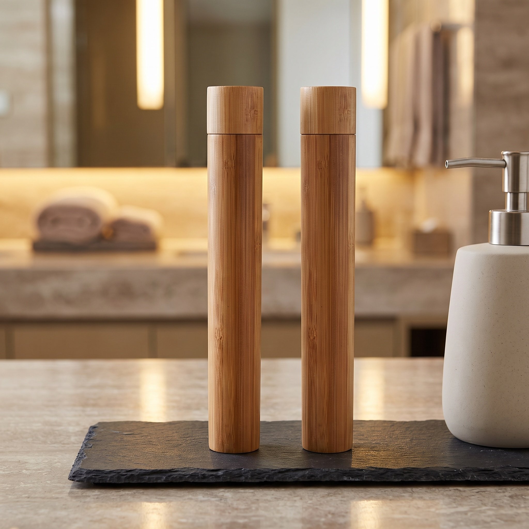 Bamboo Toothbrush - 4 pezzi di cartucce portatili per