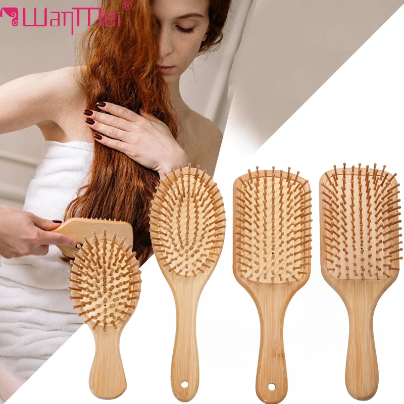 Bamboo Toothbrush - Spazzola per capelli in bambù Pettine