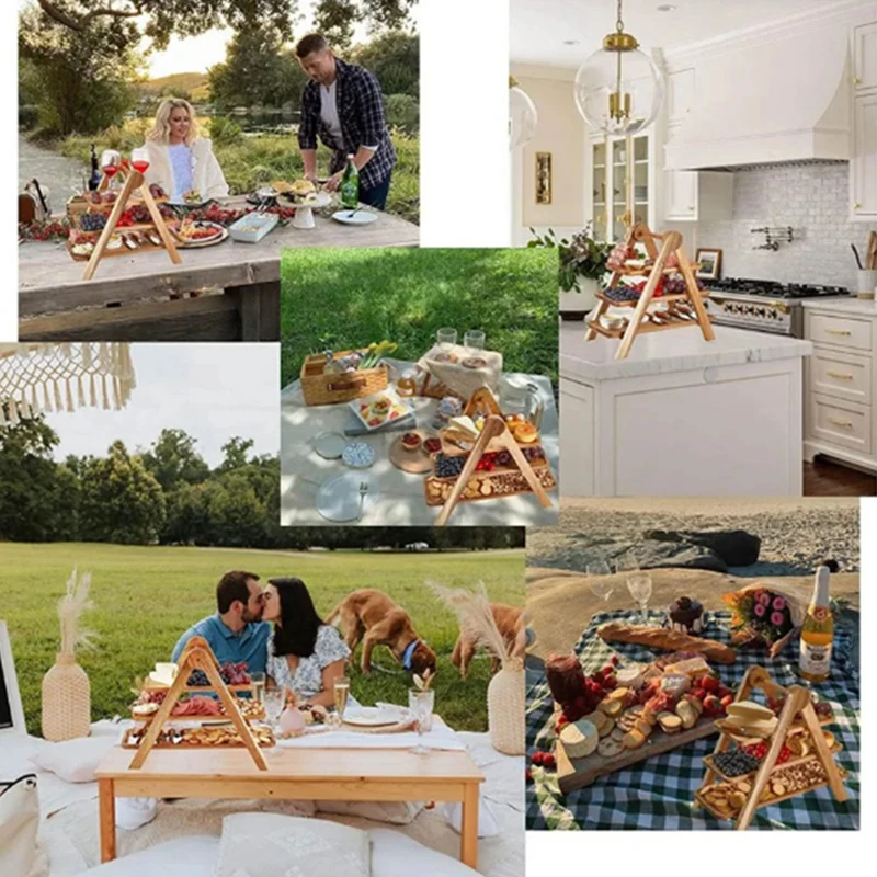 Vassoio a 3 livelli in legno,  - Bamboo Cutlery recensione e prezzo