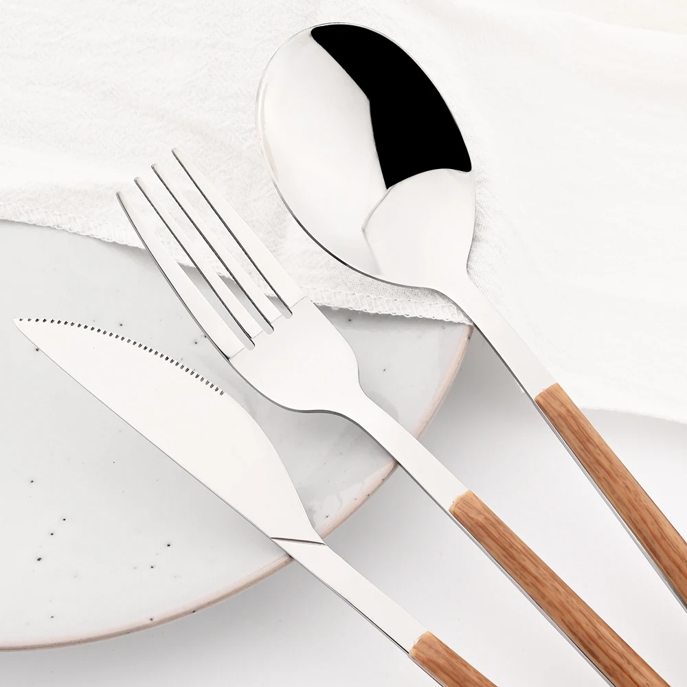 16/24/30 pezzi in acciaio inos - Bamboo Cutlery recensione e prezzo